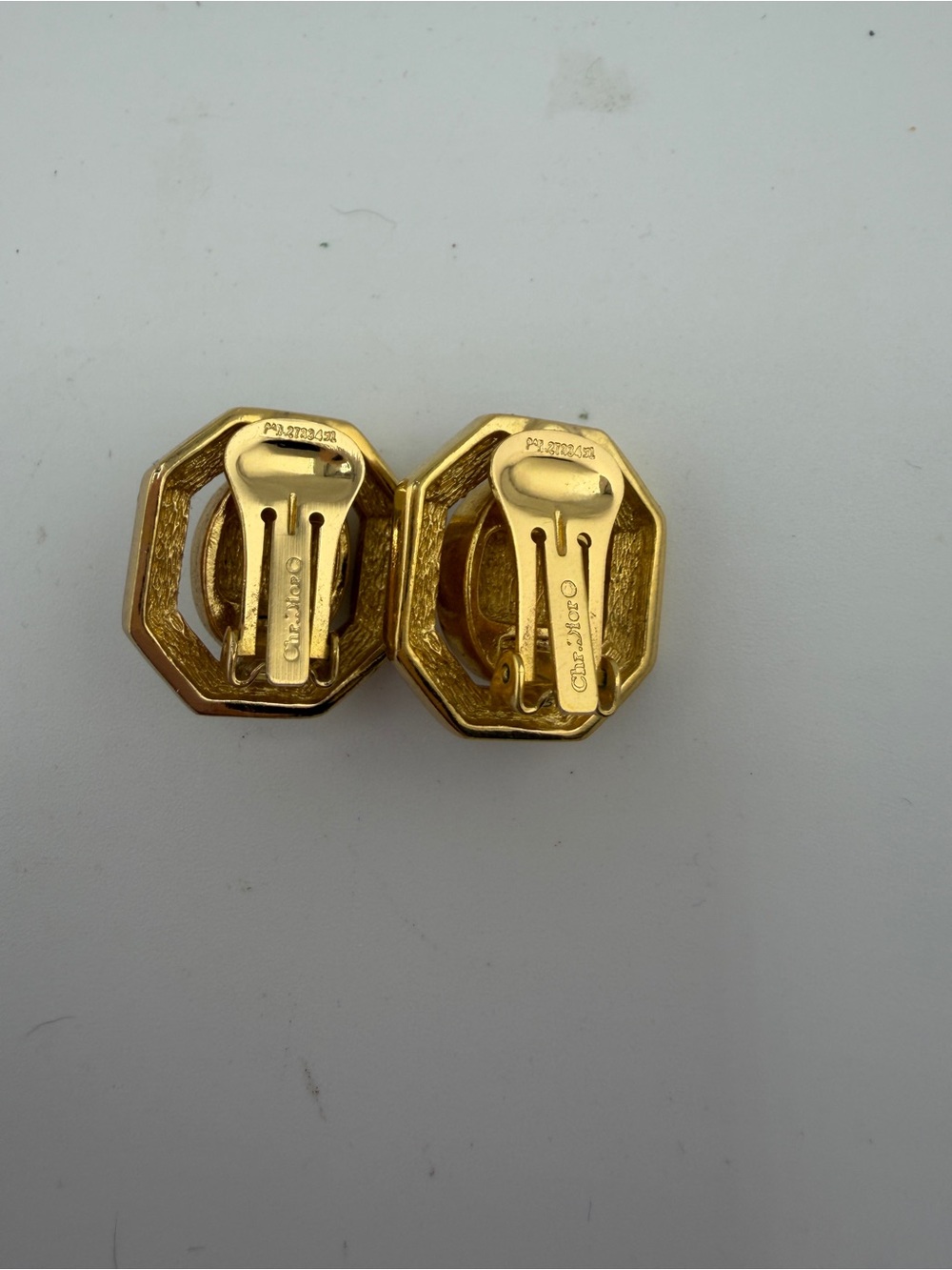 Vintage Christian Dior Art Deco Earrings - Picture 3 of 6